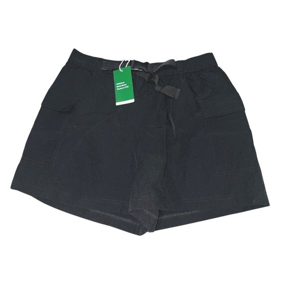 Halara Waterproof High Waisted Belted Pocket Hiking Cargo Shorts Sz Large Black - Picture 9 of 14